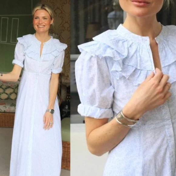 India Amory Dresses & Skirts - India Julia Amory Ruffle A-Line Midi dress 30273